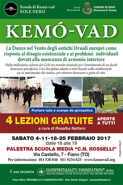 Kemò-vad: 4 lezioni gratuite - da sabato 4 febbraio 2017 - Fiano Palestra C.N. Rosselli